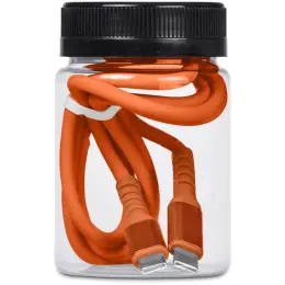Altitude Barlitt Fast Charge Type-C to Type-C Charging Cable Cable in Jar Orange Jar